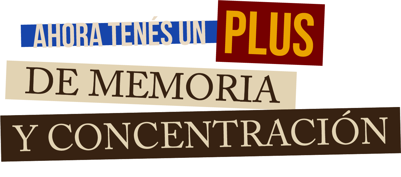 Ahora tenés un plus de memoria y concentración